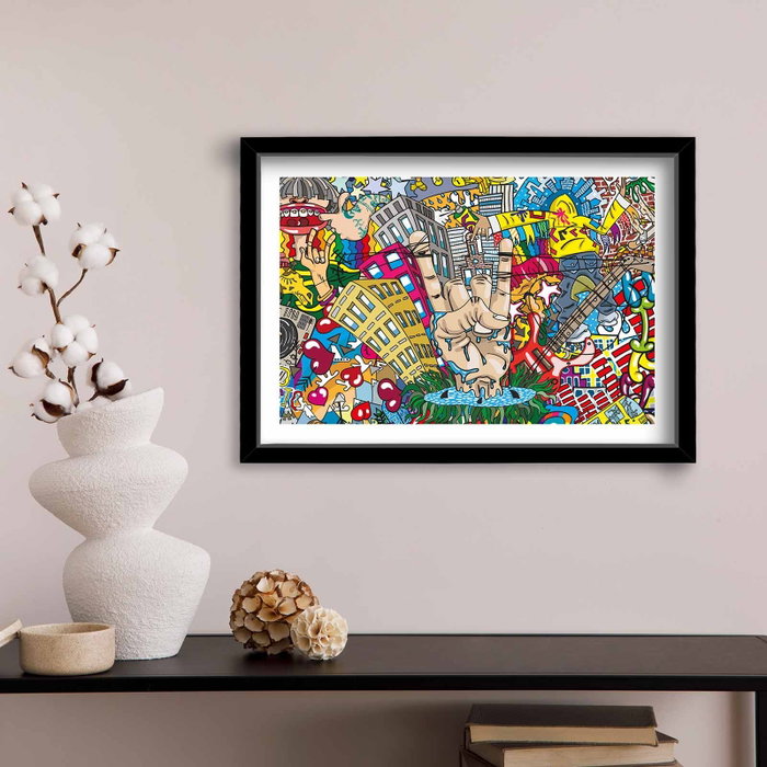 Wallity Cuadro Decorativo Multicolor 38 x 53 cm
